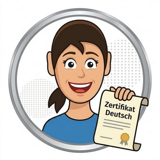 Marina, eine der drei MakePhrases-Lernfiguren, lächelt